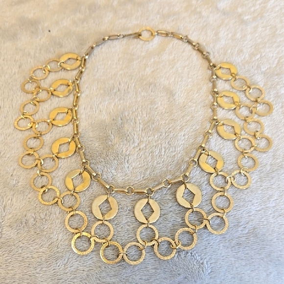 Vintage Jewelry - #036 Vintage Elegant Gold Necklace